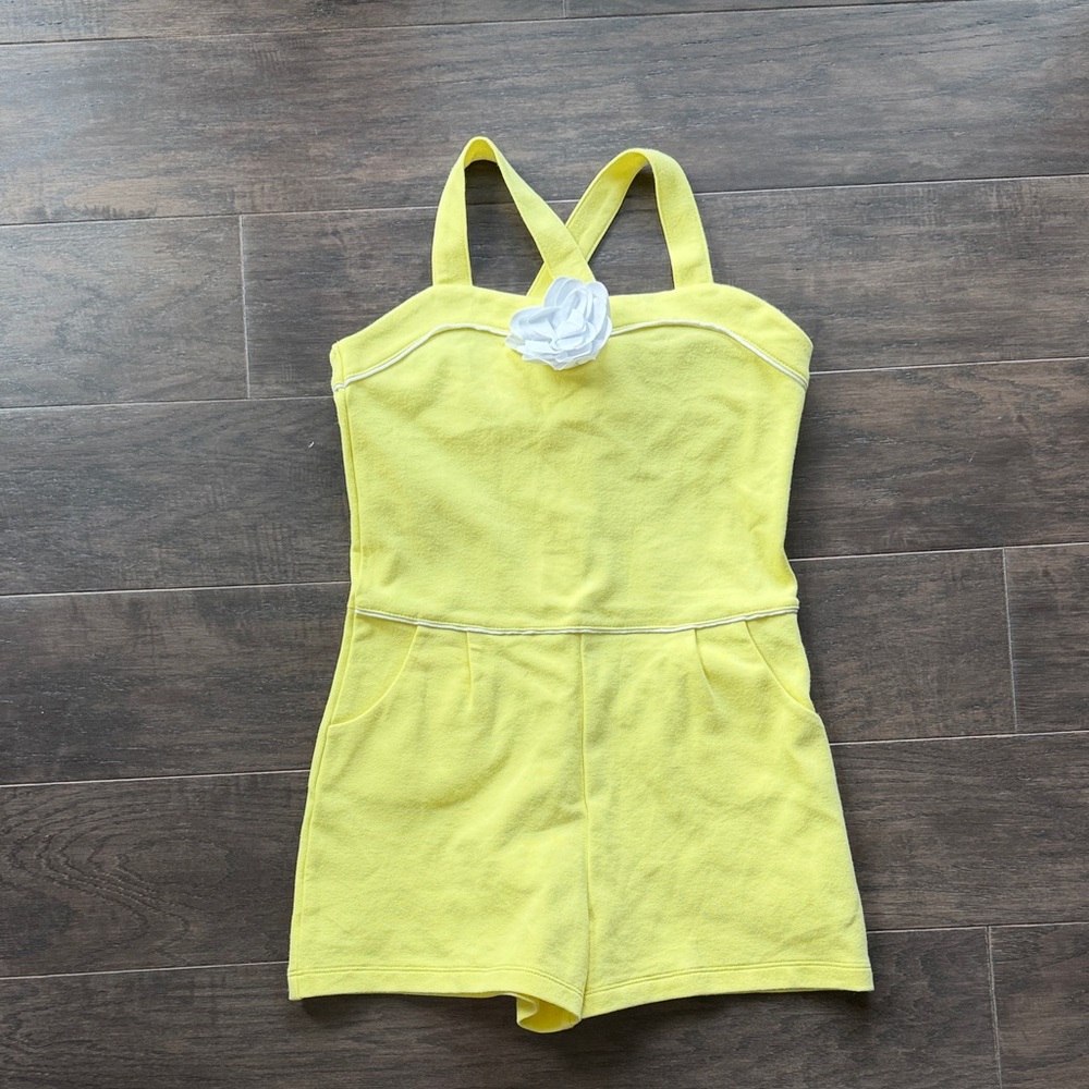 Janie and Jack Kids Sunny Yellow Romper